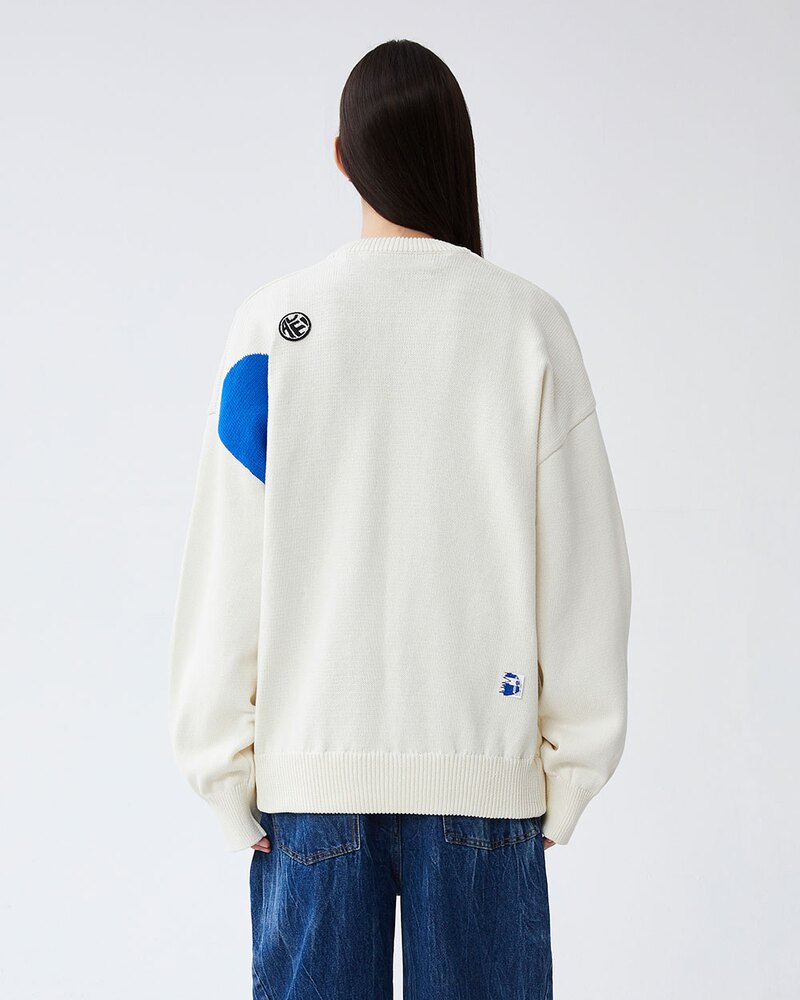 ADER ERROR아더에러]Twin heart logo knit Ivory